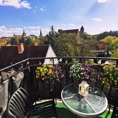 Serce Olsztyna Wyzwolenia Z Balkonem Widok Na Zamek Apartman